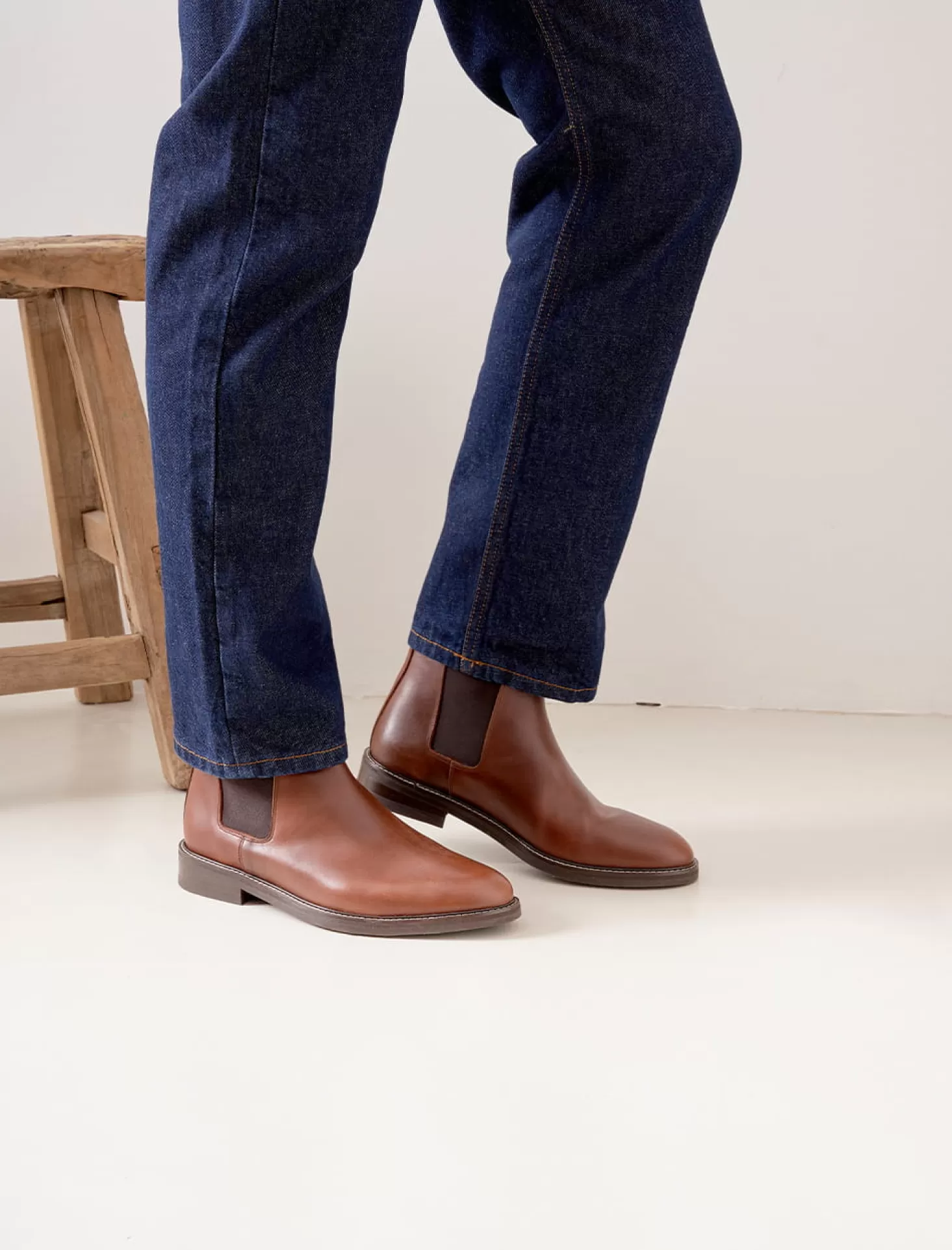 Pied de Biche Boots Et Bottines<Chelsea Boots Casual V2 Havane Et Chocolat